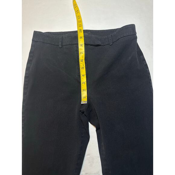 Talbots Pants Women’s Size 6P Black Flat Front High Waist Straight Pant Casual - Picture 2 of 8